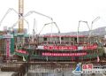 田湾核电站5号机组开工建设 俞培根 杨省世参加活动