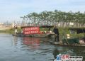 灌南县渔民自发组织开展水生动物增殖放流活动