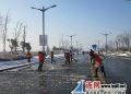 徐圩街道组织党员开展志愿扫雪行动